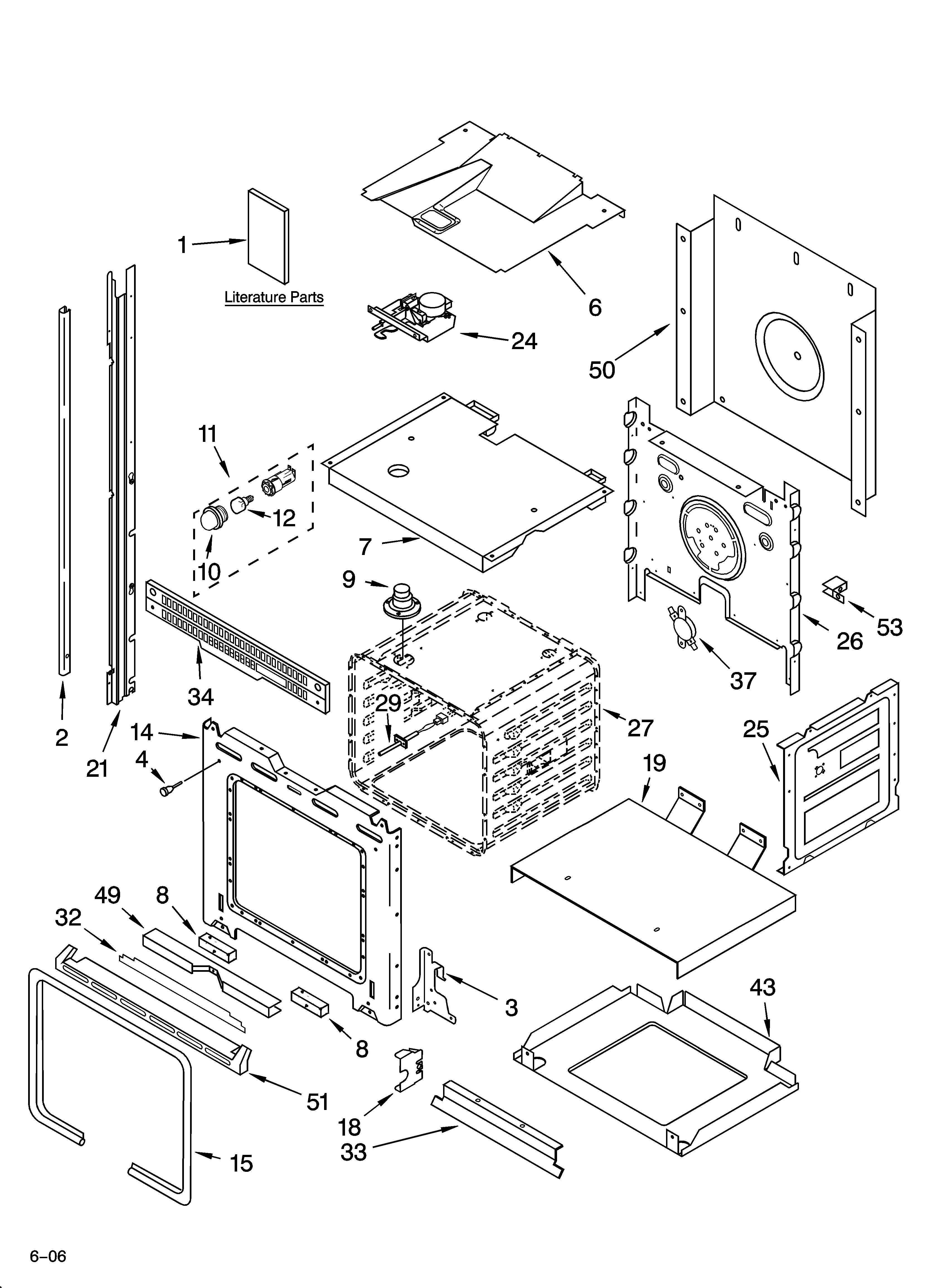 Whirlpool GBD277PRB00 oven parts diagram