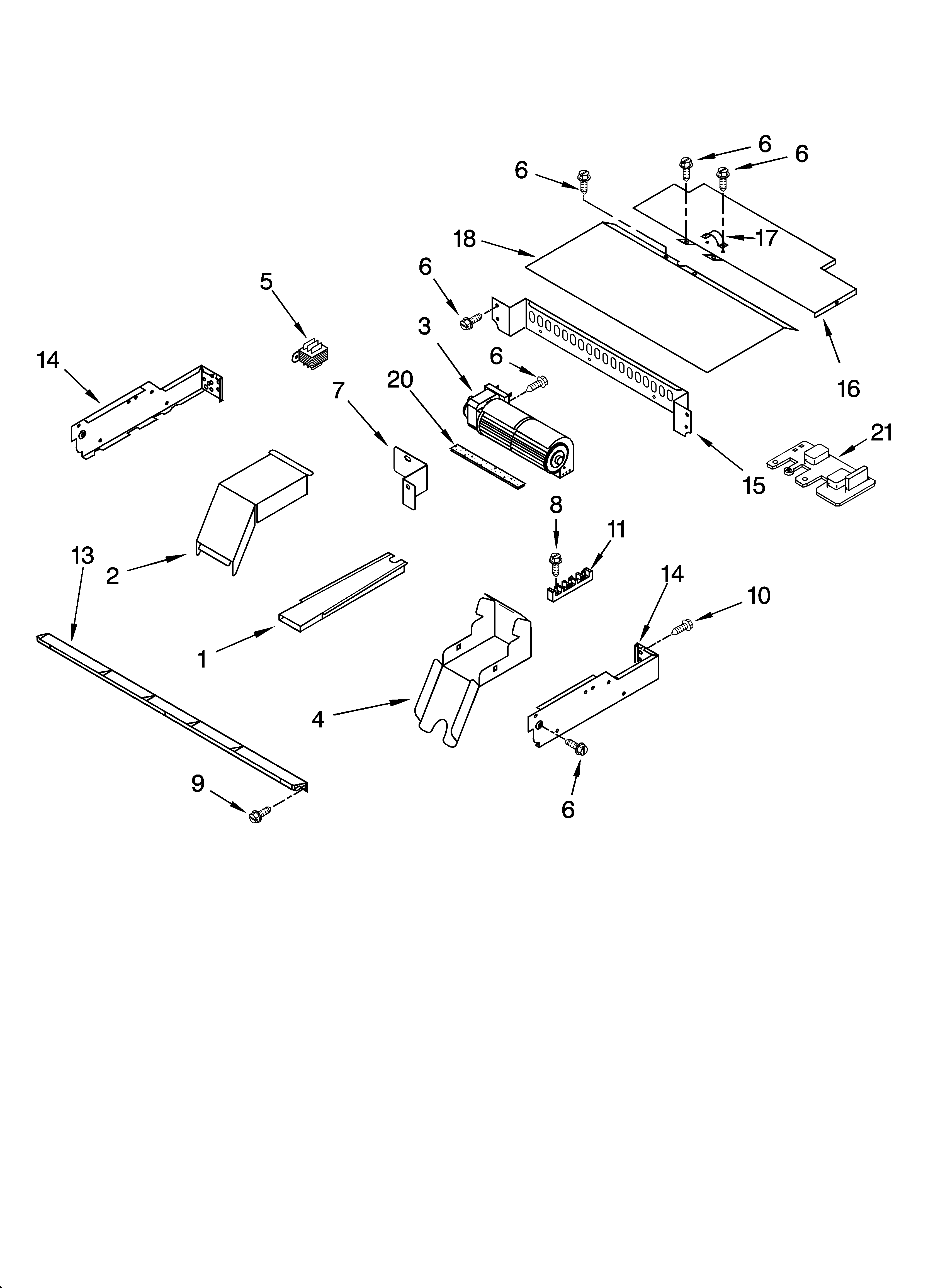 Whirlpool GBD277PRB01 top venting parts, optional parts diagram