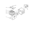 Whirlpool GBD307PRQ01 internal oven parts diagram