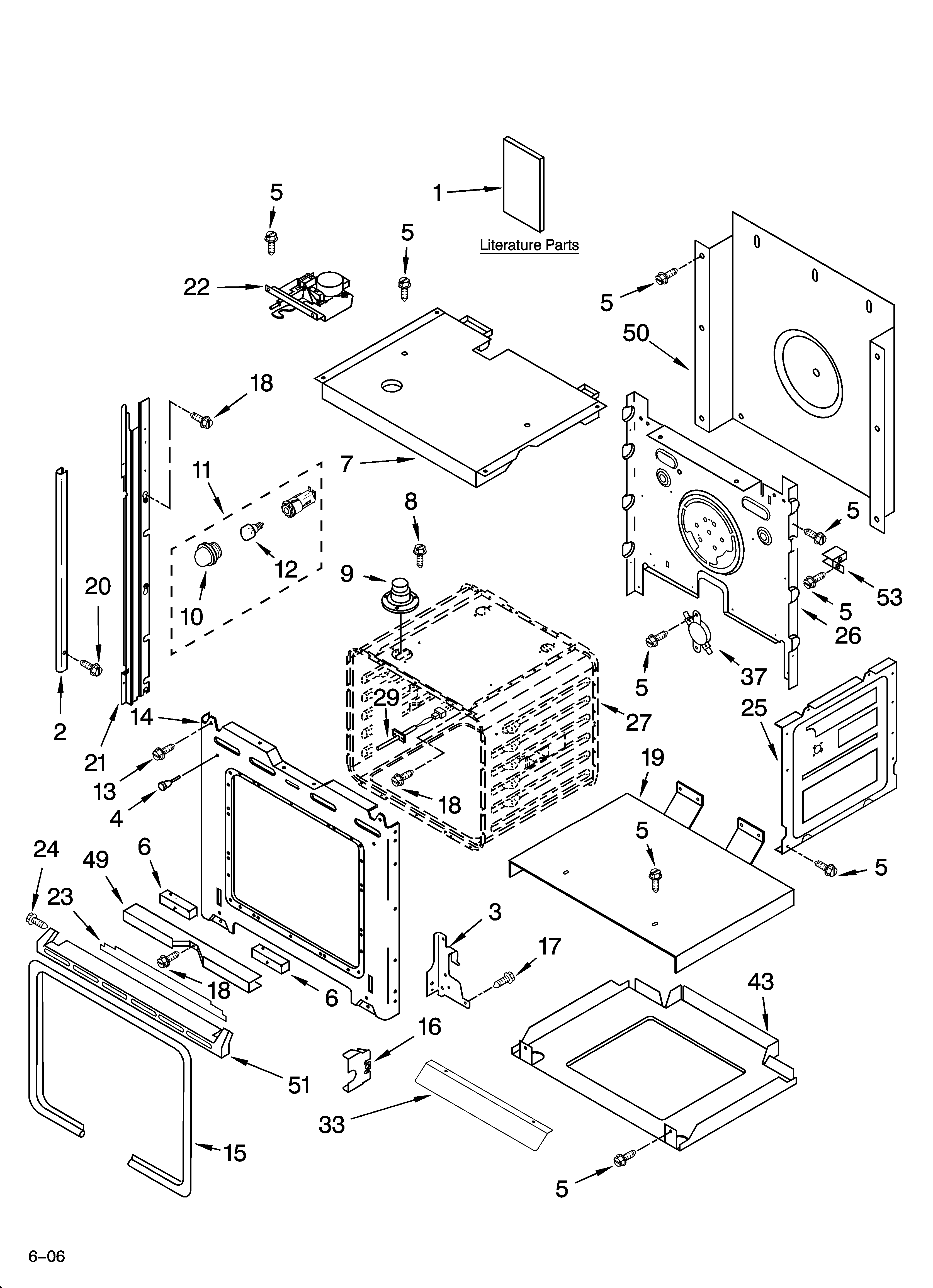 Whirlpool GBS277PRB00 oven parts diagram