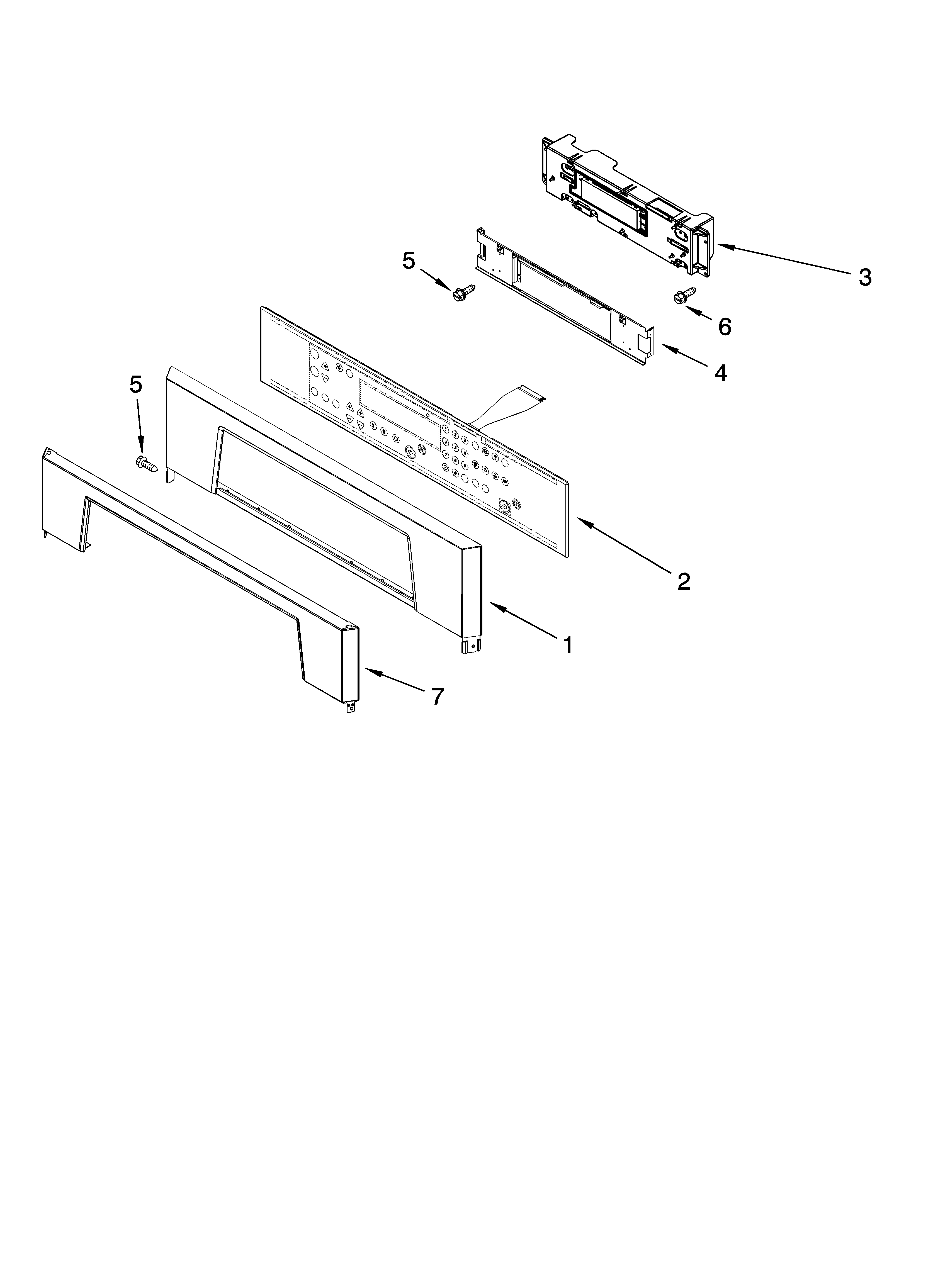 Whirlpool GBS277PRB00 control panel parts diagram