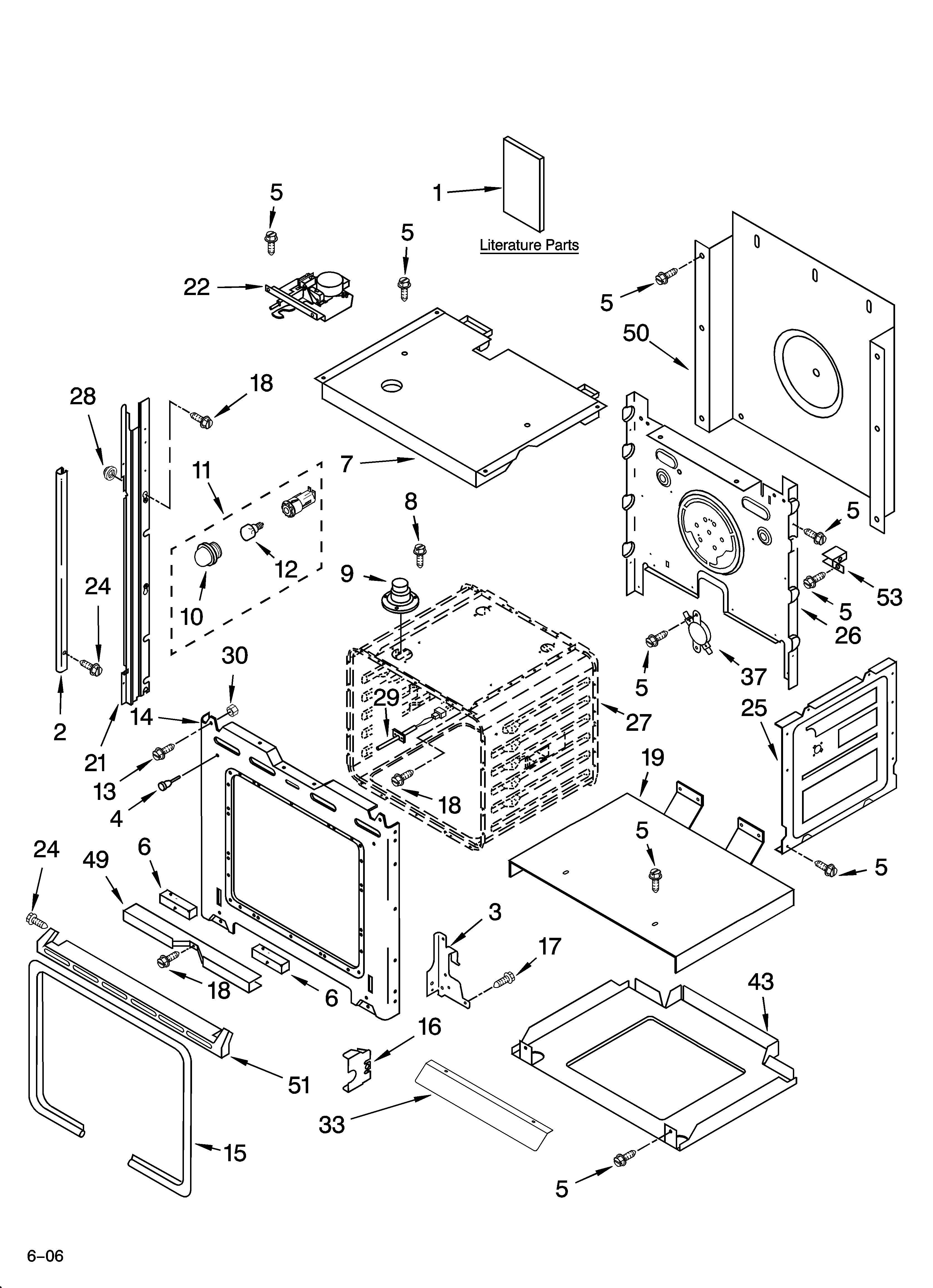 Whirlpool GBS277PRQ01 oven parts diagram