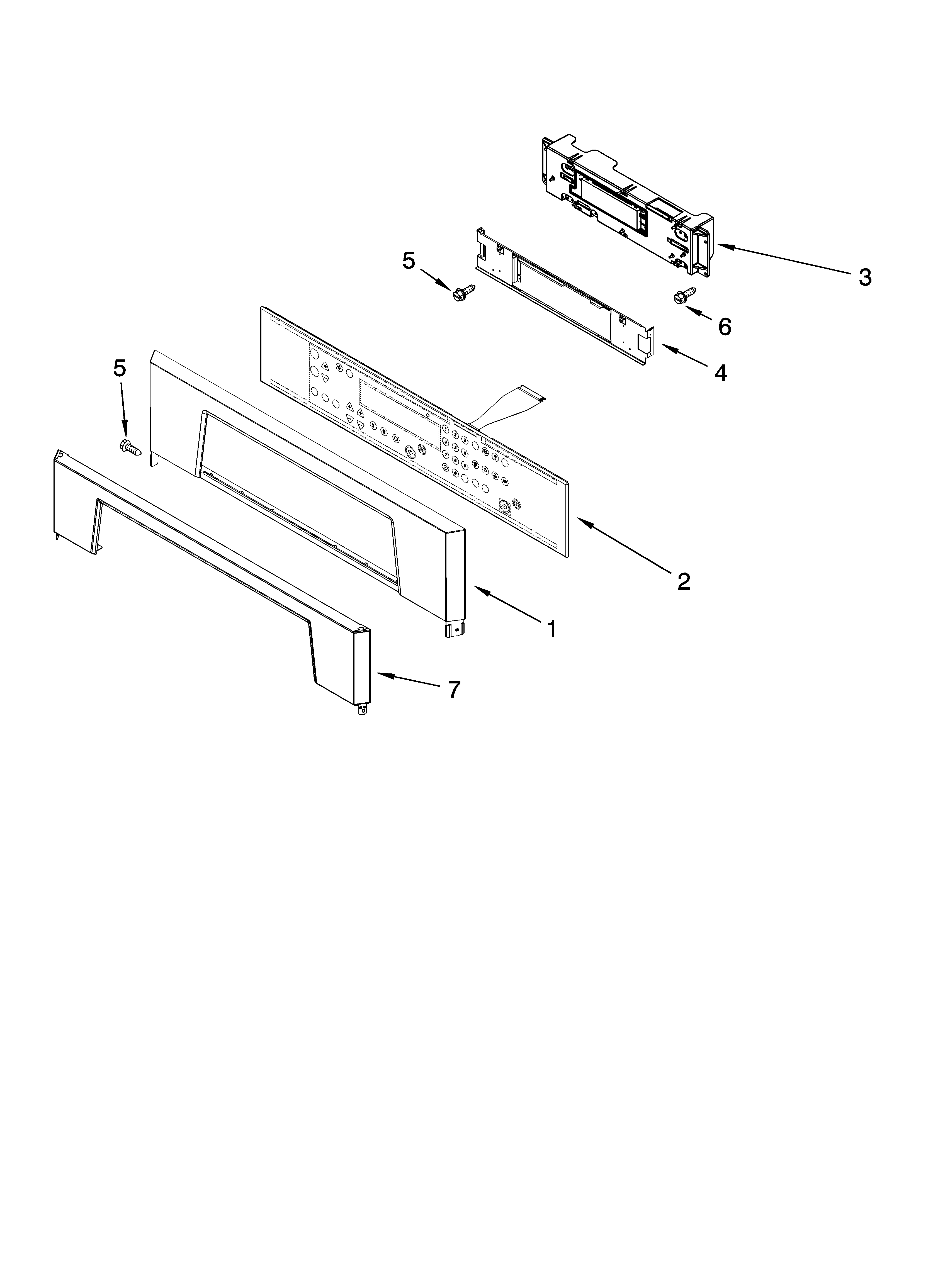 Whirlpool GBS277PRQ01 control panel parts diagram