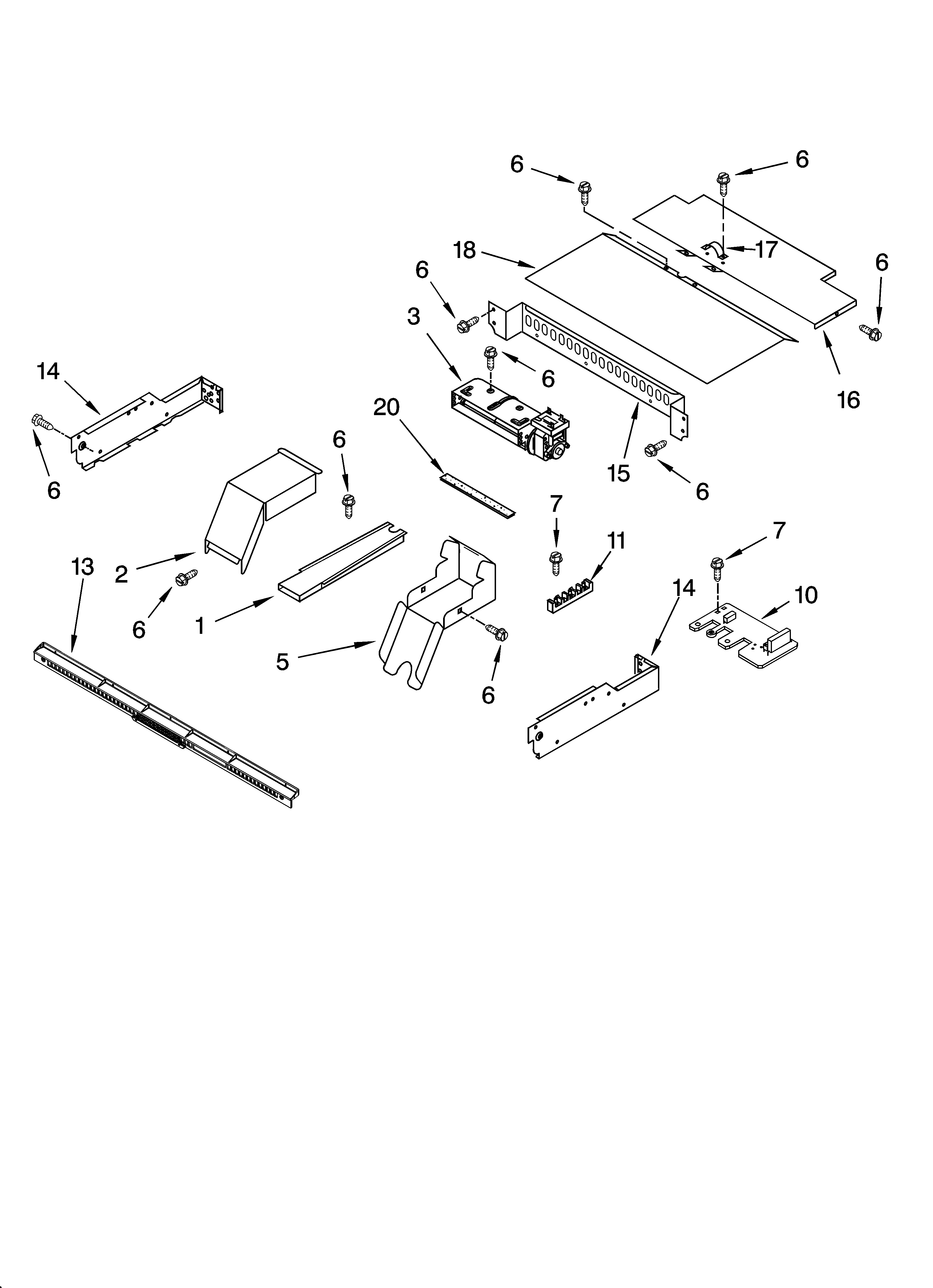 Whirlpool GBS277PRQ01 top venting parts, optional parts diagram