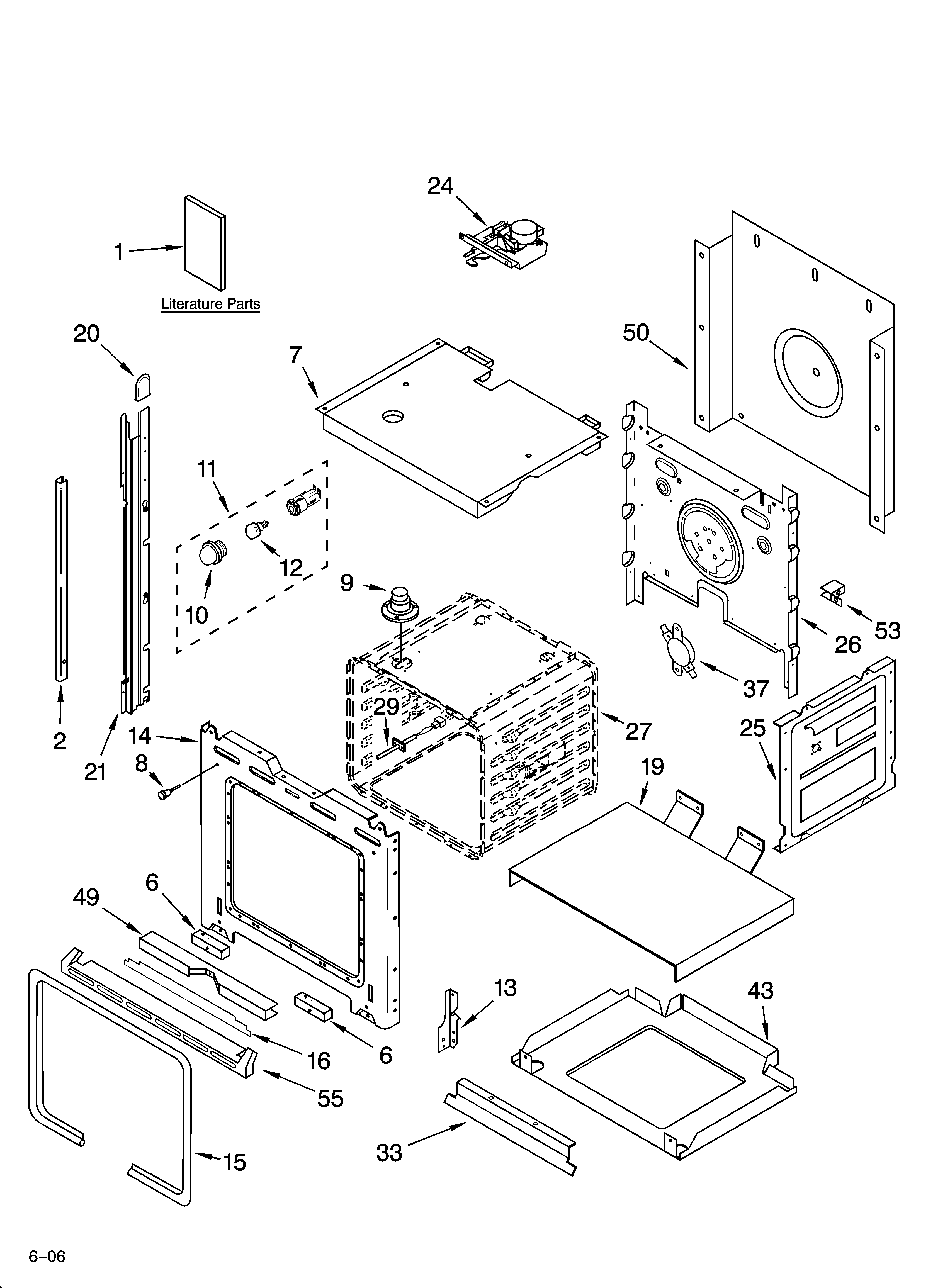 Whirlpool GBS307PRS00 oven parts diagram