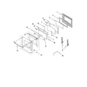 Whirlpool GBS307PRY01 oven door parts diagram