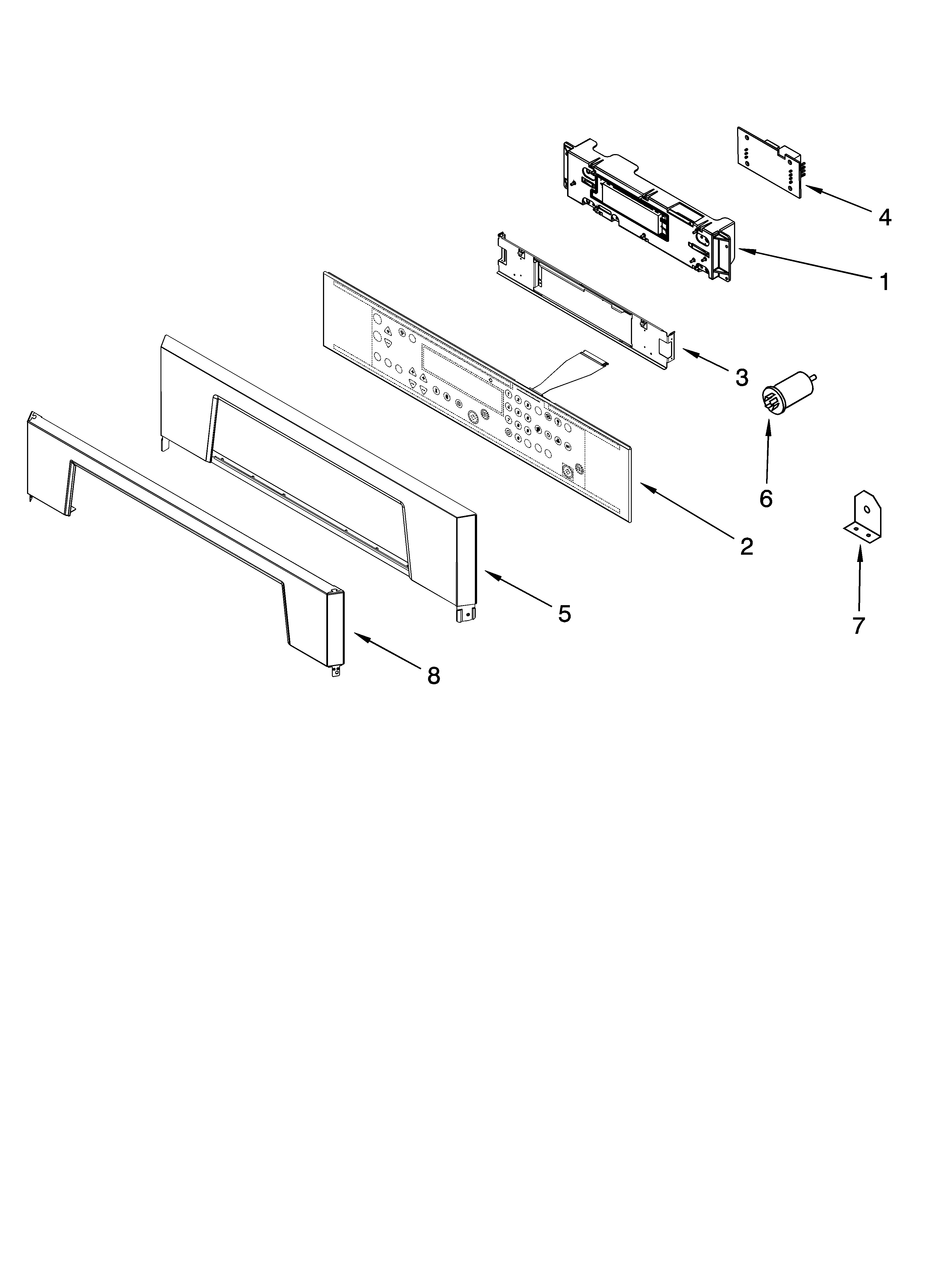 Whirlpool GMC305PRQ00 control panel parts diagram