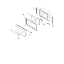 Whirlpool GMC305PRB00 microwave door parts diagram