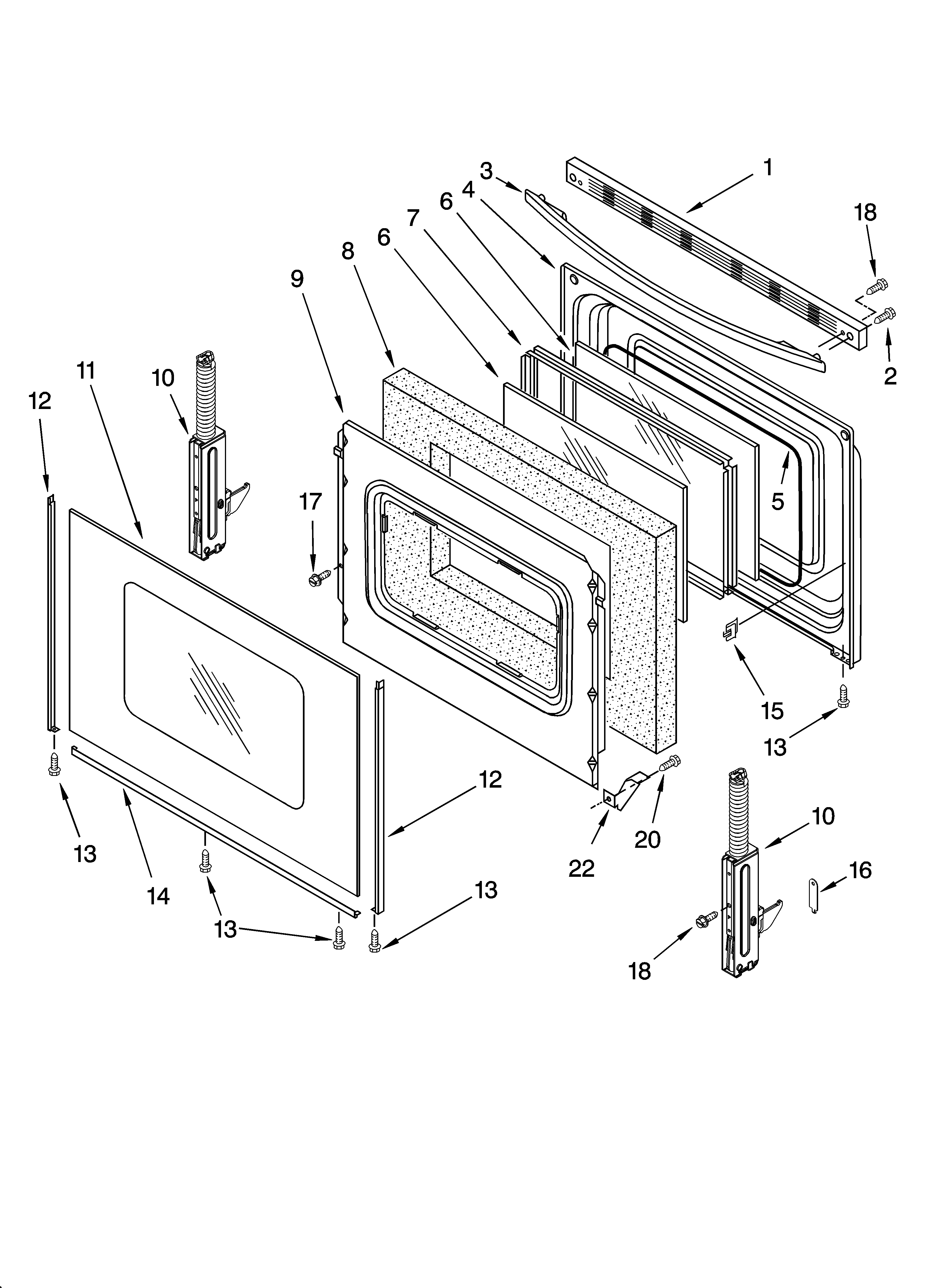 Whirlpool GR448LXPT3 door parts, optional parts diagram