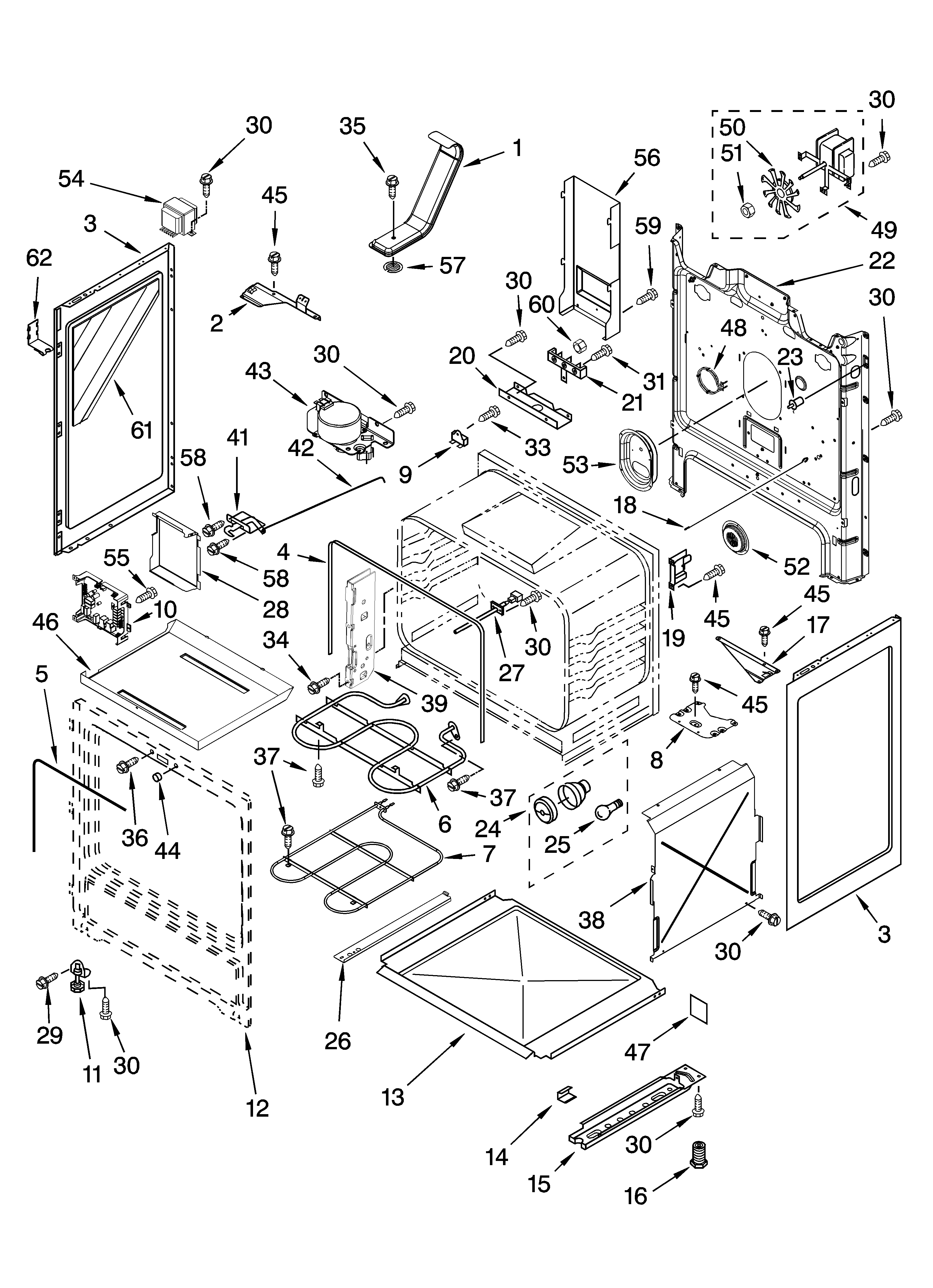 Whirlpool GR773LXSS1 chassis parts diagram