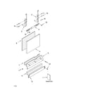 Whirlpool GU2700XTSB0 door and panel parts diagram