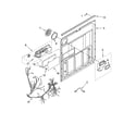 Whirlpool GU2700XTSB0 door and latch parts diagram