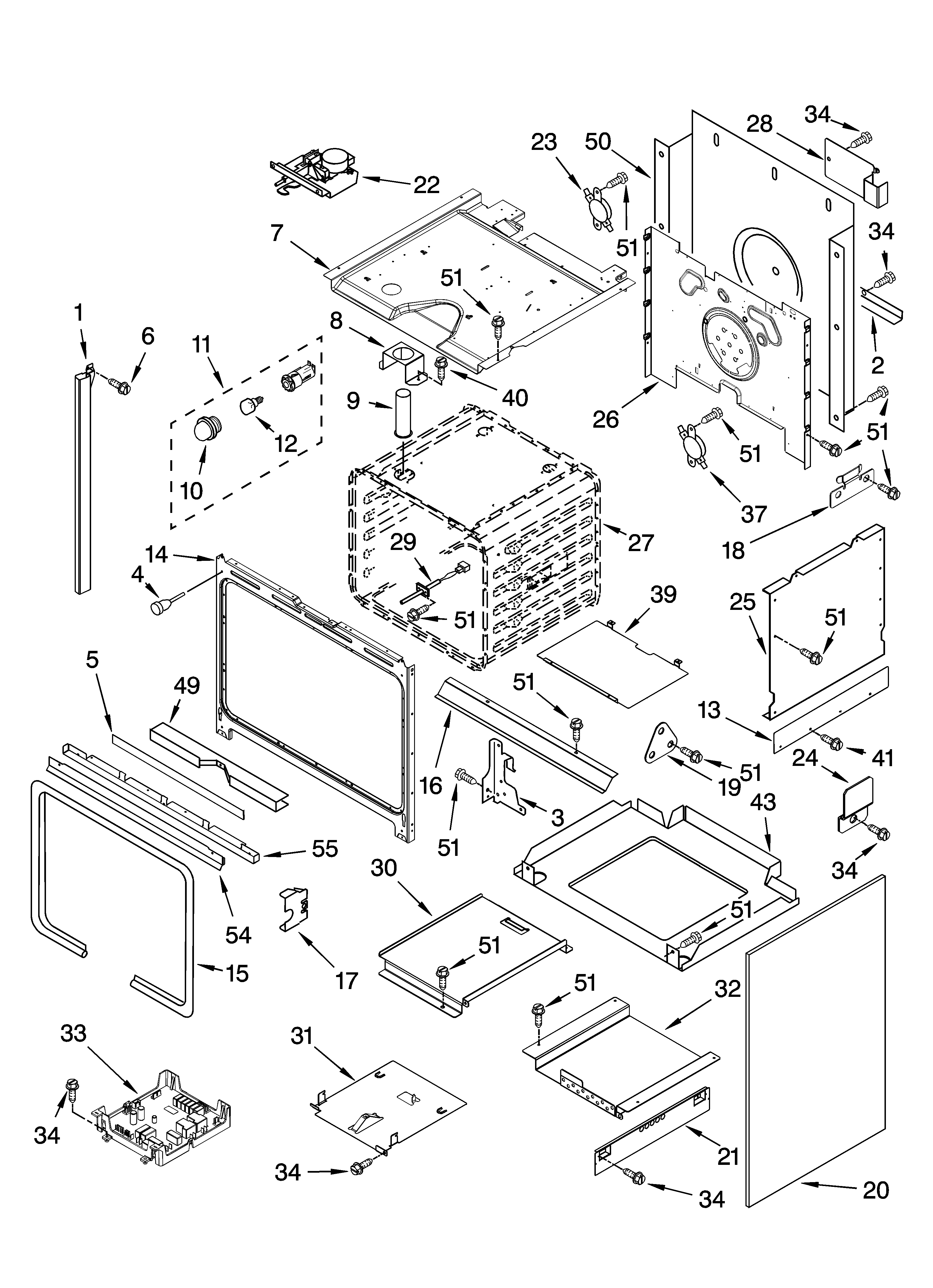 KitchenAid KGSA906PSS01 oven parts diagram