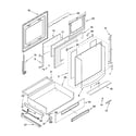 KitchenAid KGSA906PWH01 door and drawer parts diagram