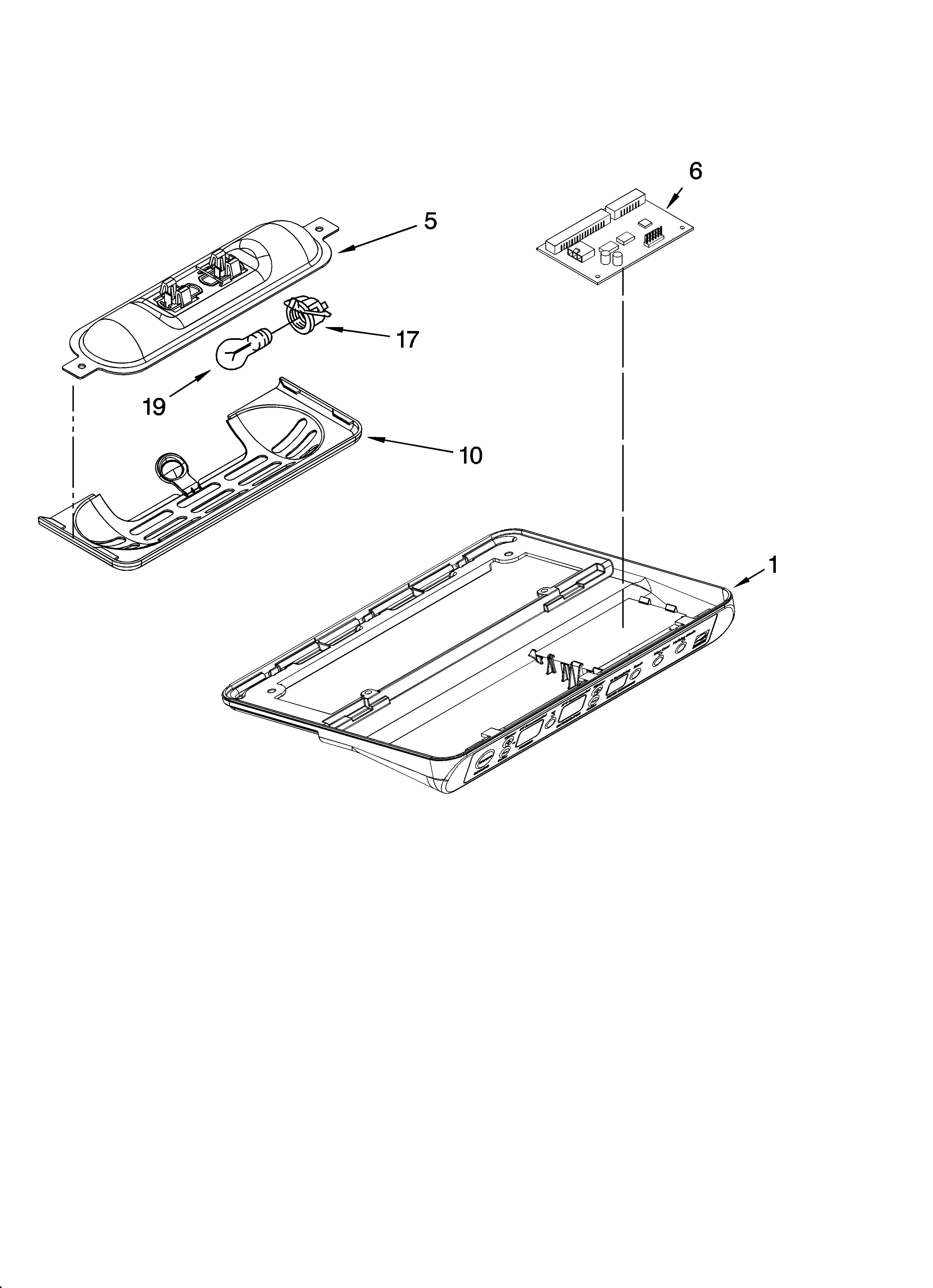 KitchenAid KSCS25FSBT00 control parts diagram