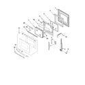 Whirlpool RBS275PRS00 oven door parts diagram