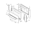 Whirlpool SF114PXSB0 door parts, optional parts diagram