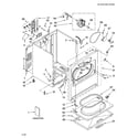 Whirlpool WED5600ST0 cabinet parts diagram