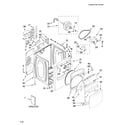 Whirlpool WED6400SB0 cabinet parts diagram