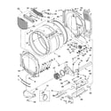 Whirlpool WED8410SW0 bulkhead parts diagram