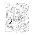 Whirlpool WGD5530SQ0 cabinet parts diagram