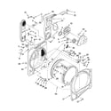 Whirlpool WGD6400SW0 bulkhead parts diagram