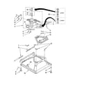 Whirlpool WTW5310SQ0 machine base parts diagram