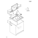 Whirlpool WTW5810SW0 top and cabinet parts diagram