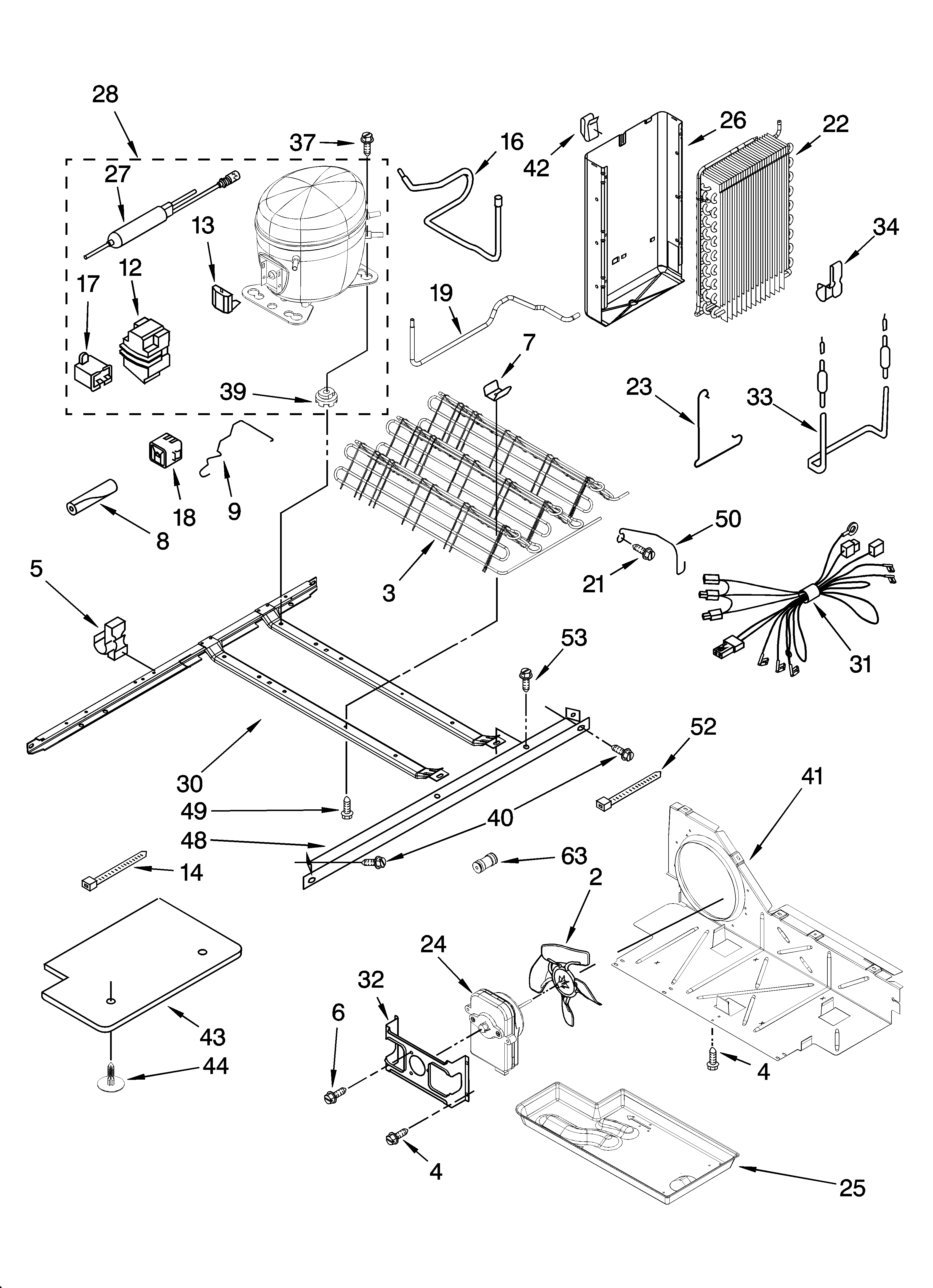 Whirlpool 5VGS3SHGKQ05 unit parts diagram