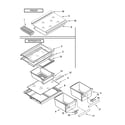 Whirlpool ER8AHKXRB01 shelf parts, optional parts (not included) diagram