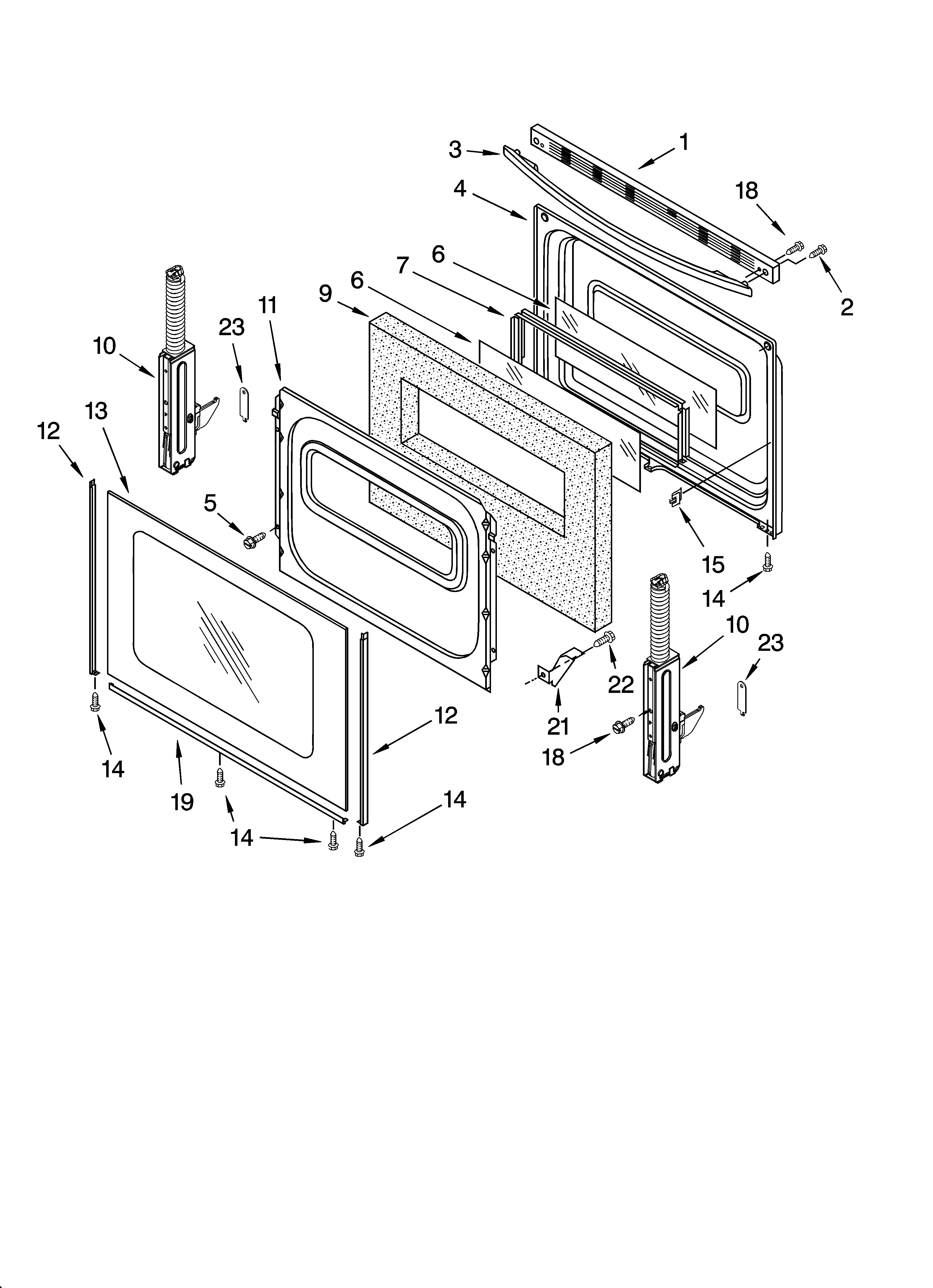 Whirlpool SF367LXSQ0 door parts, optional parts (not included) diagram