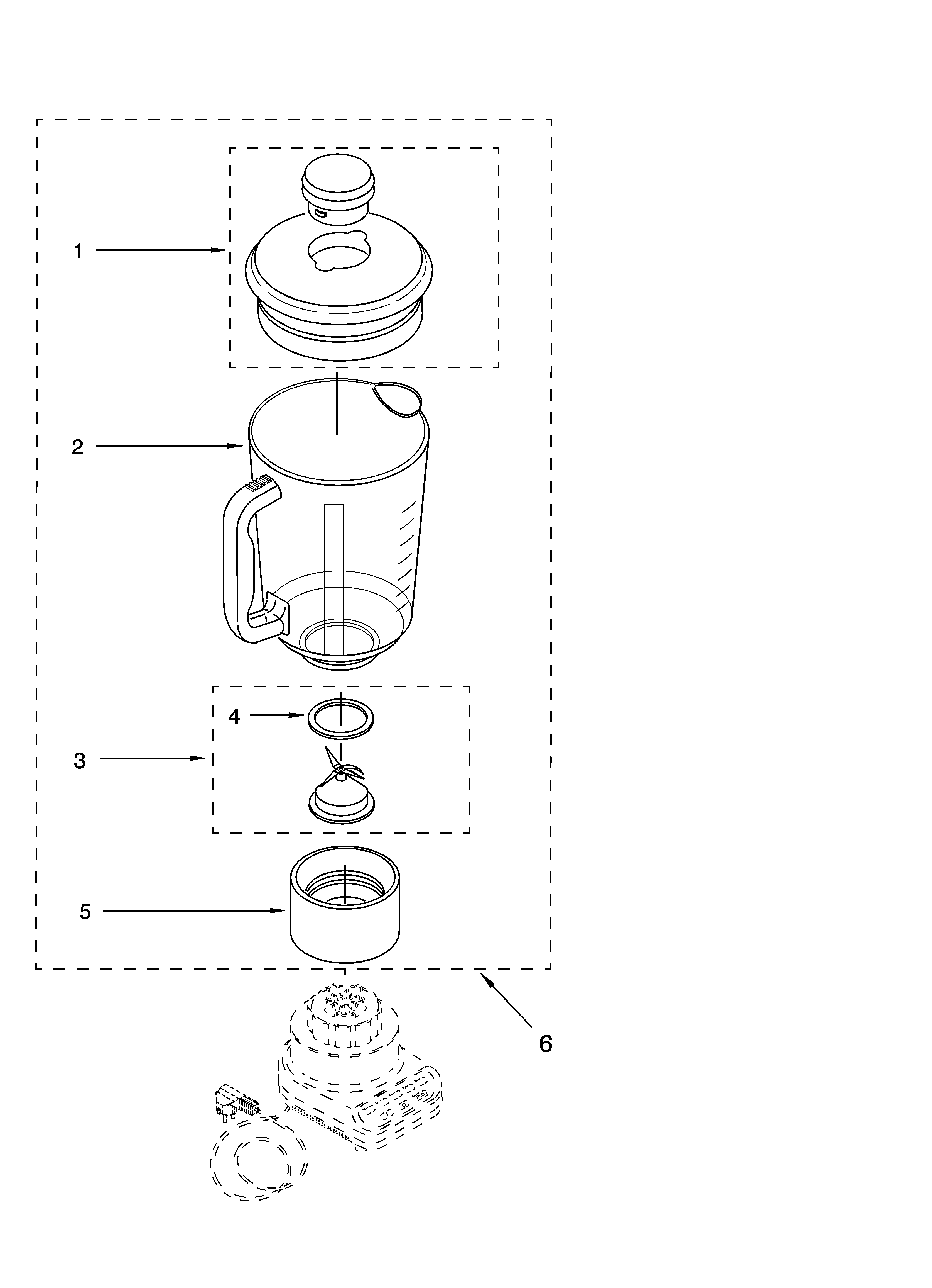 KitchenAid 4KSB5SSOB attachment parts diagram