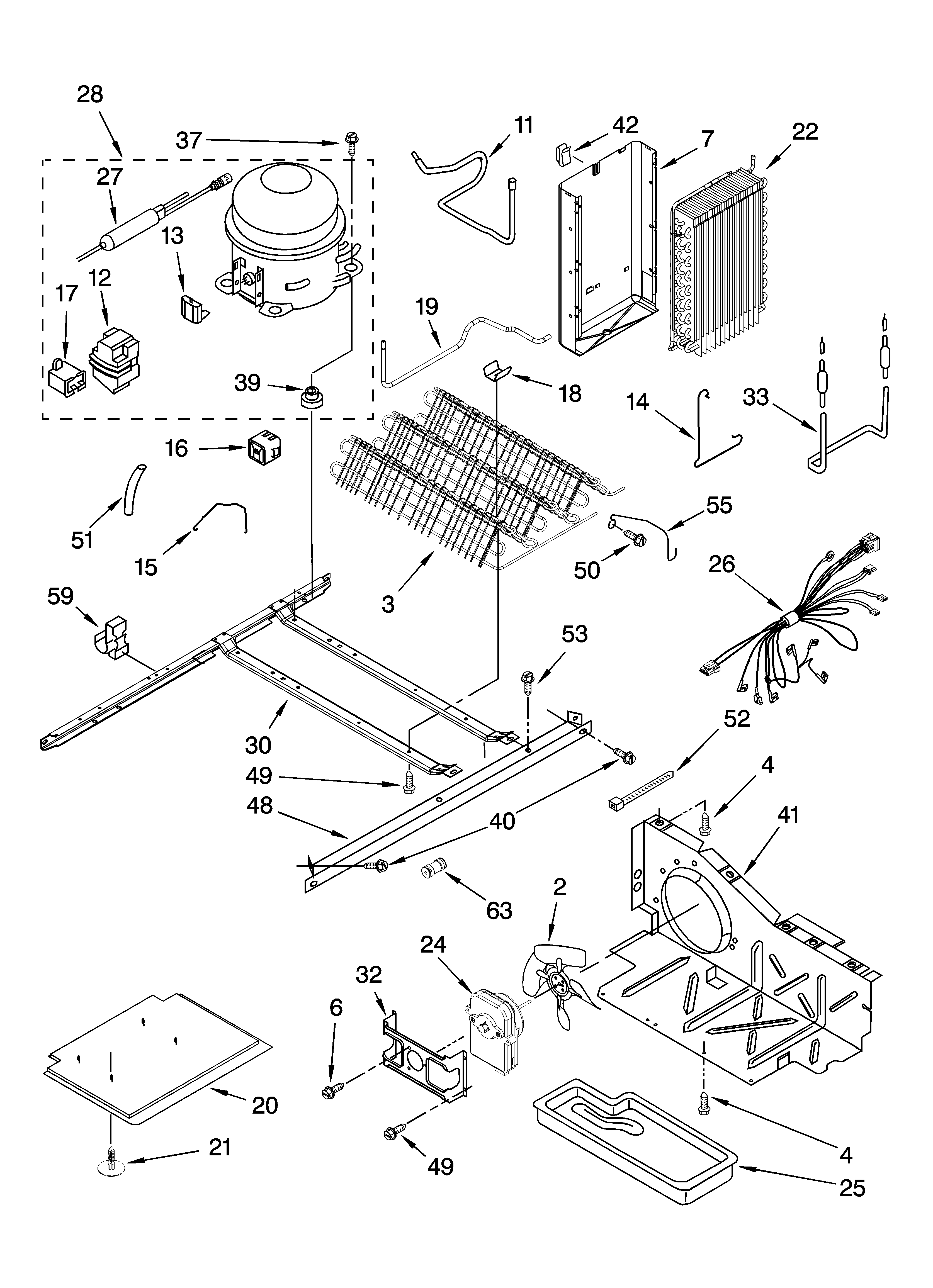 Whirlpool 6GD22DCXHW06 unit parts diagram