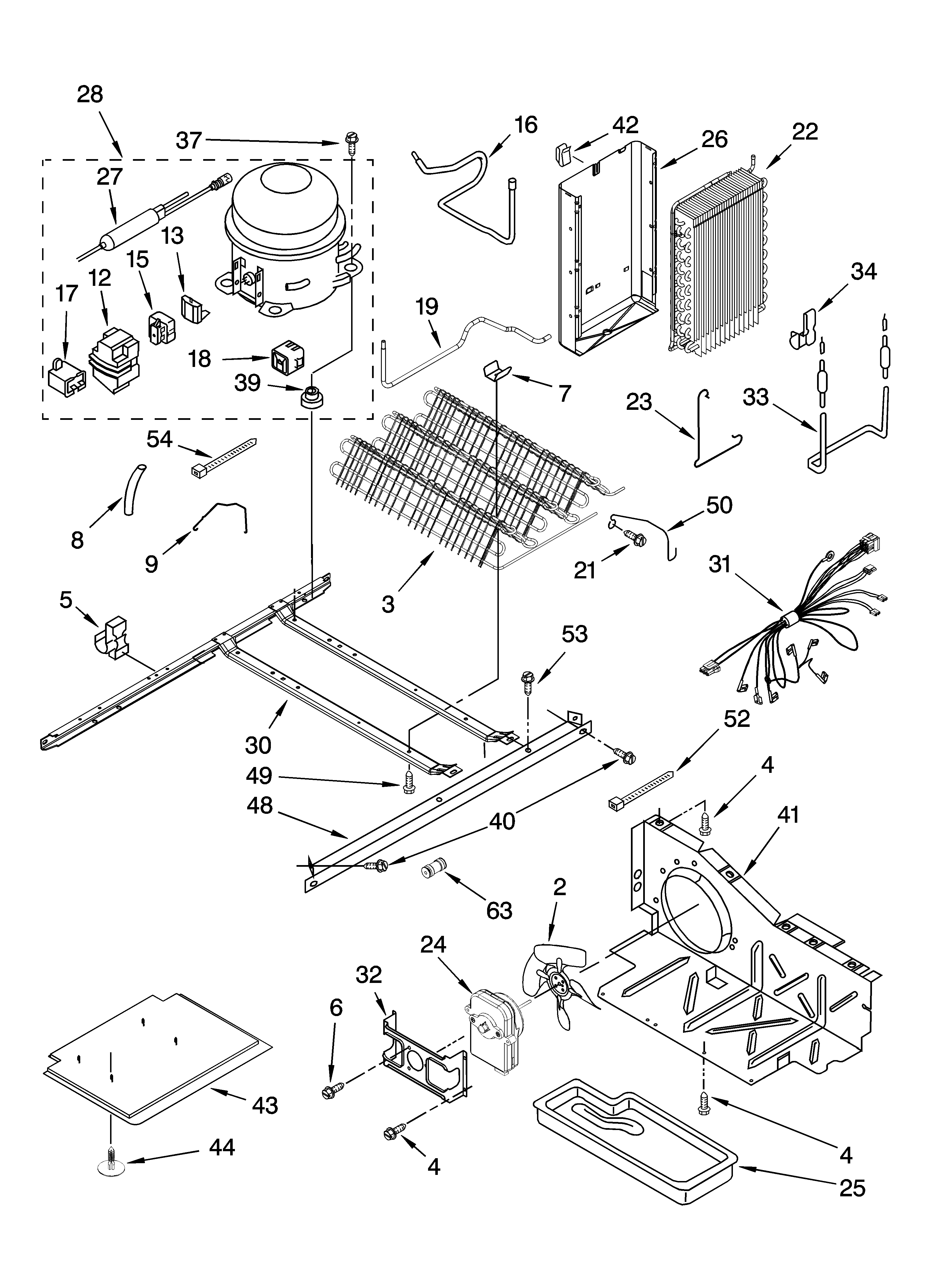 Whirlpool 6GD25DCXHW08 unit parts diagram