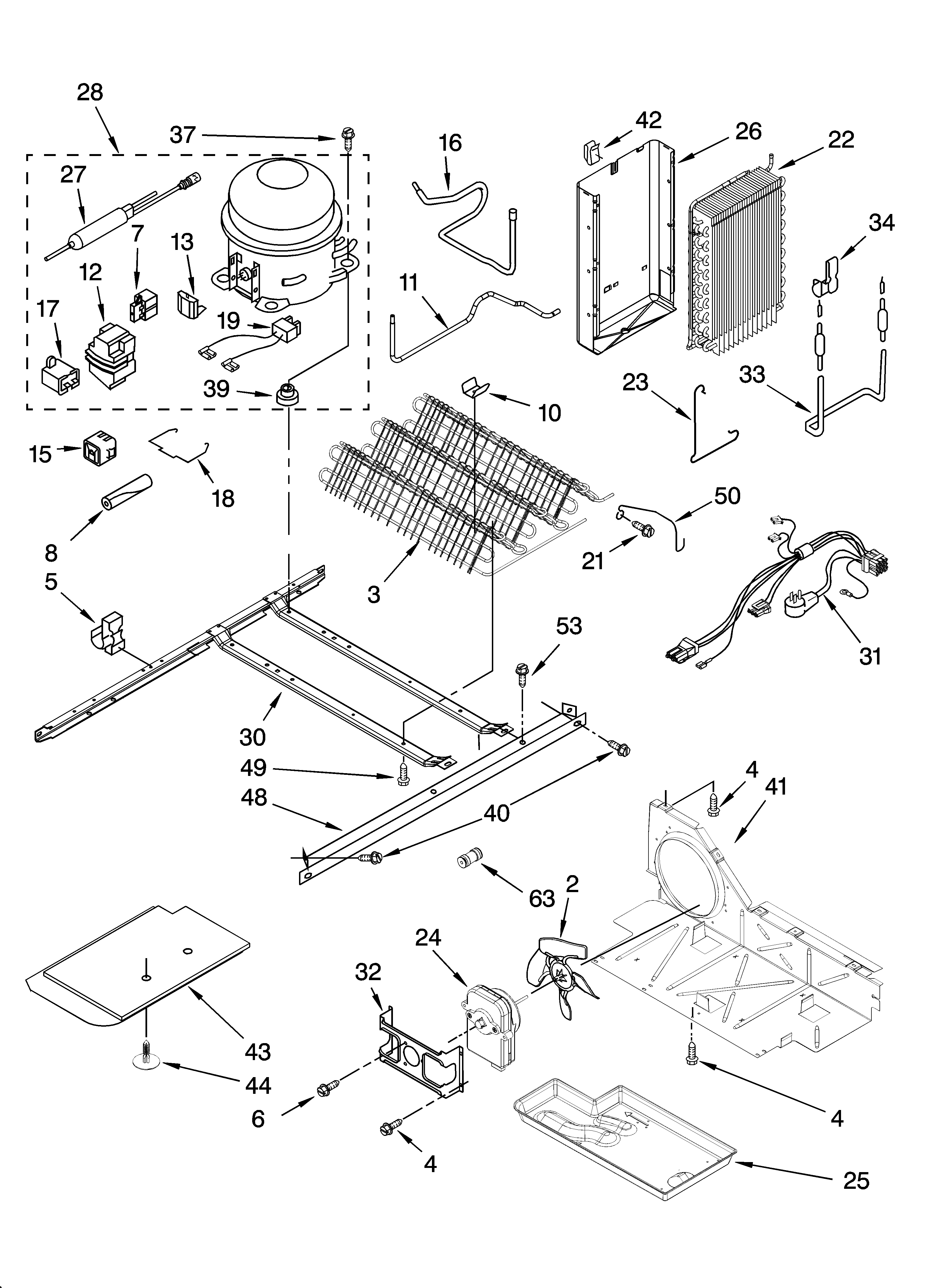 Whirlpool ED2NHGXRL02 unit parts diagram