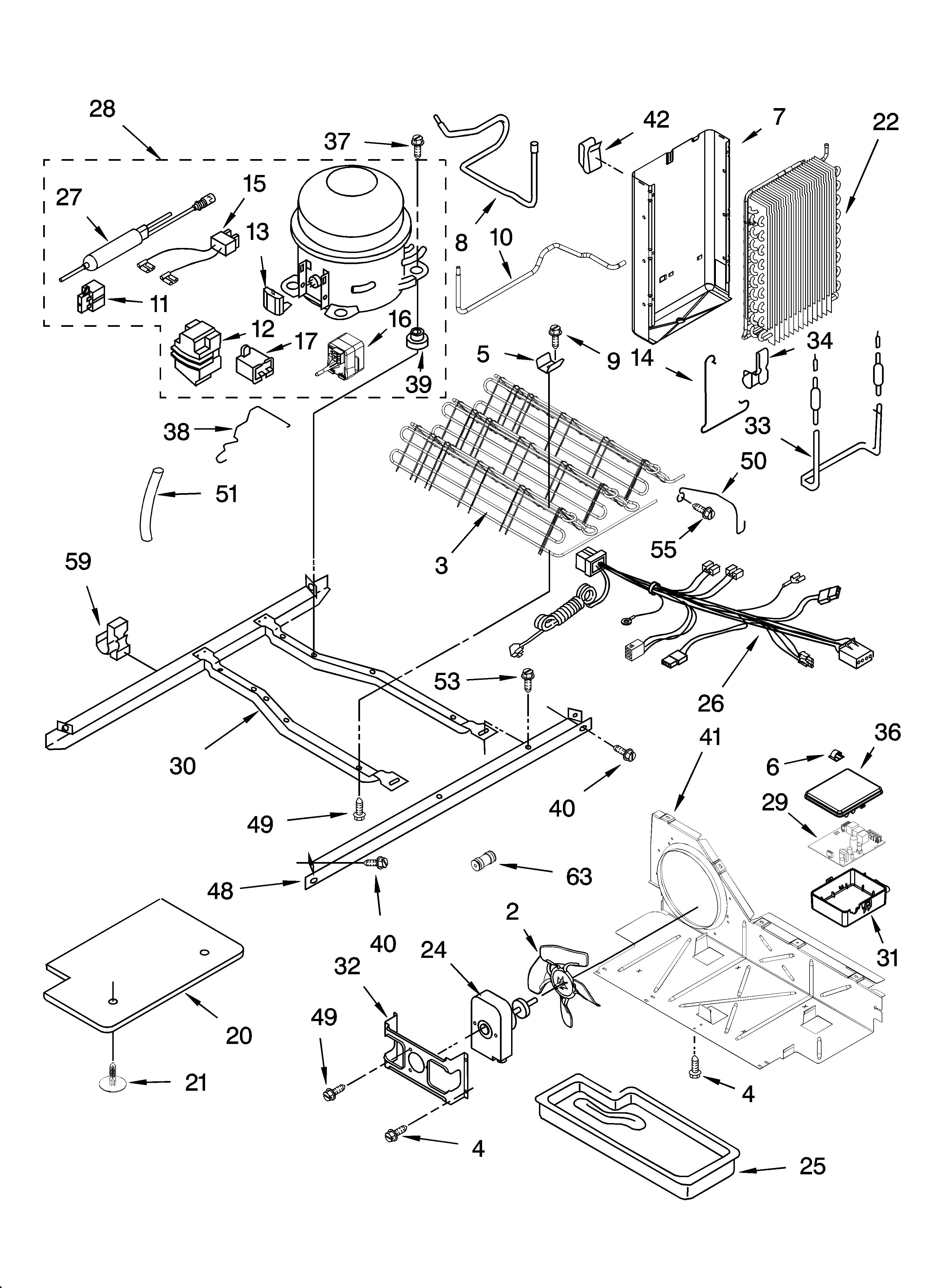 Whirlpool GS2SHAXSB00 unit parts diagram