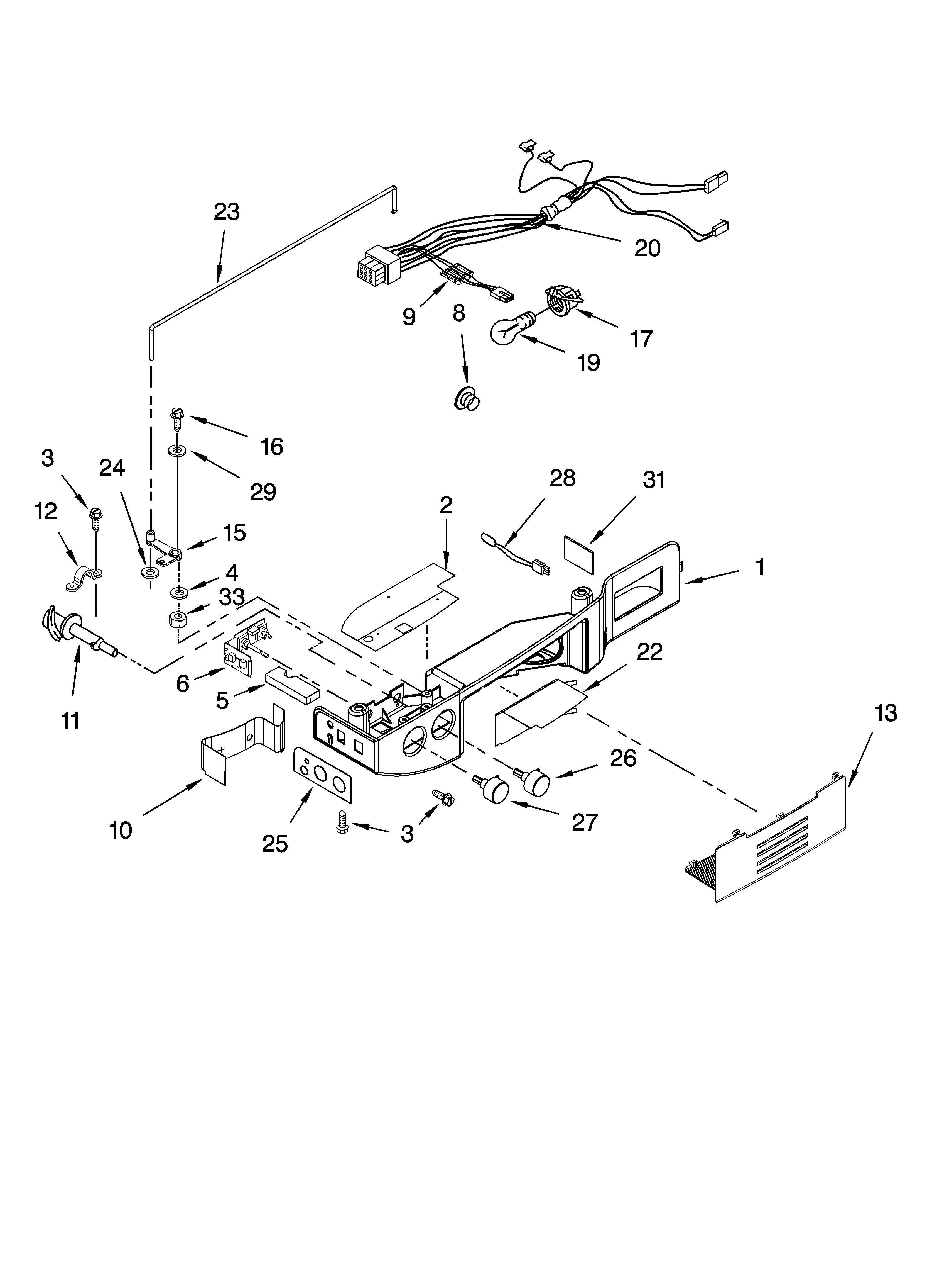 Whirlpool GS2SHAXSB00 control parts diagram