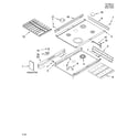Whirlpool GW395LEPT03 cooktop parts diagram