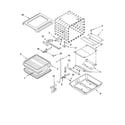 Whirlpool GW395LEPT03 internal oven parts diagram