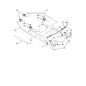 Whirlpool GW395LEPT03 cooktop burner parts, optional parts diagram