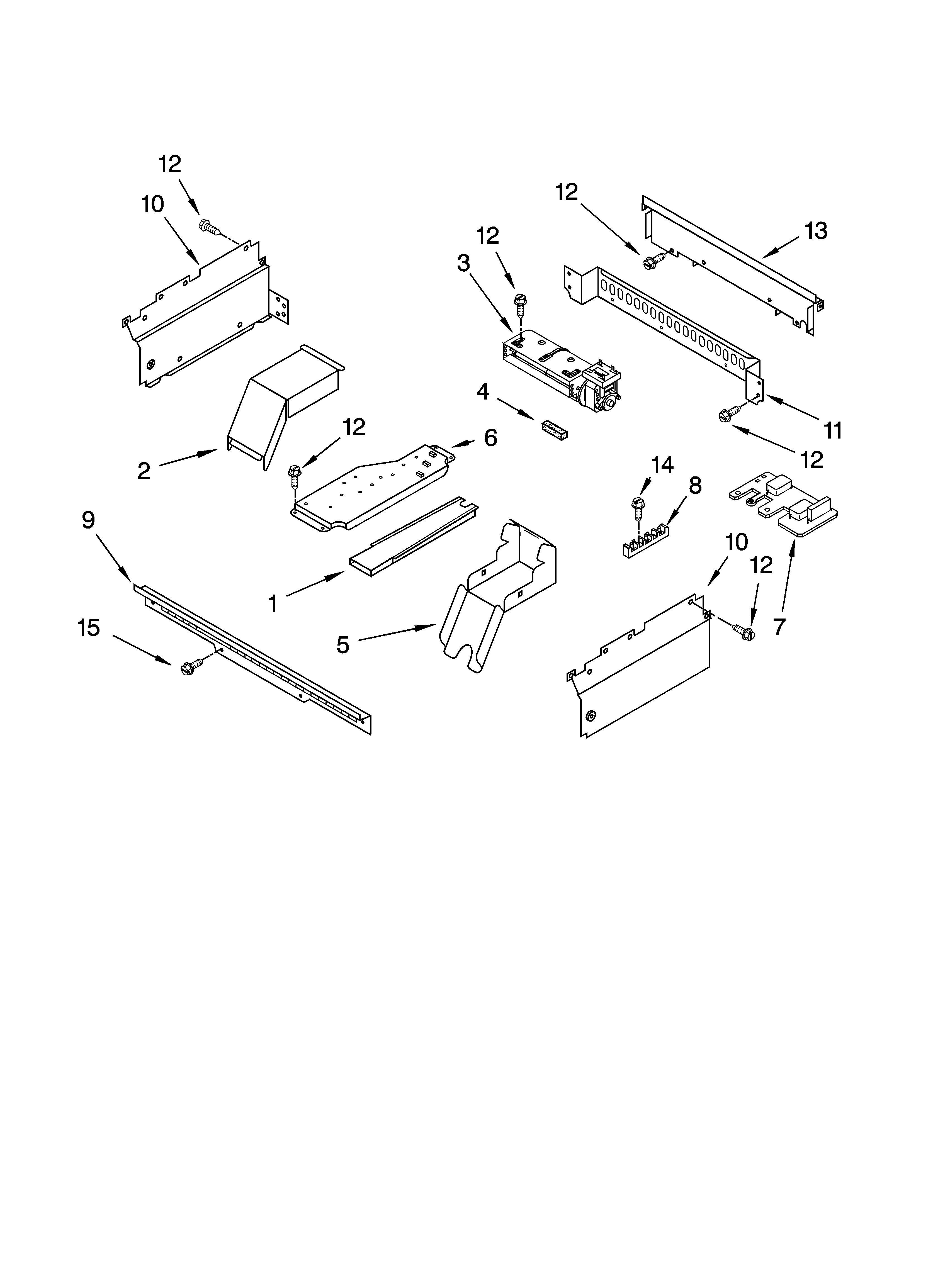 Whirlpool RS675PXGQ15 top venting parts, optional parts diagram