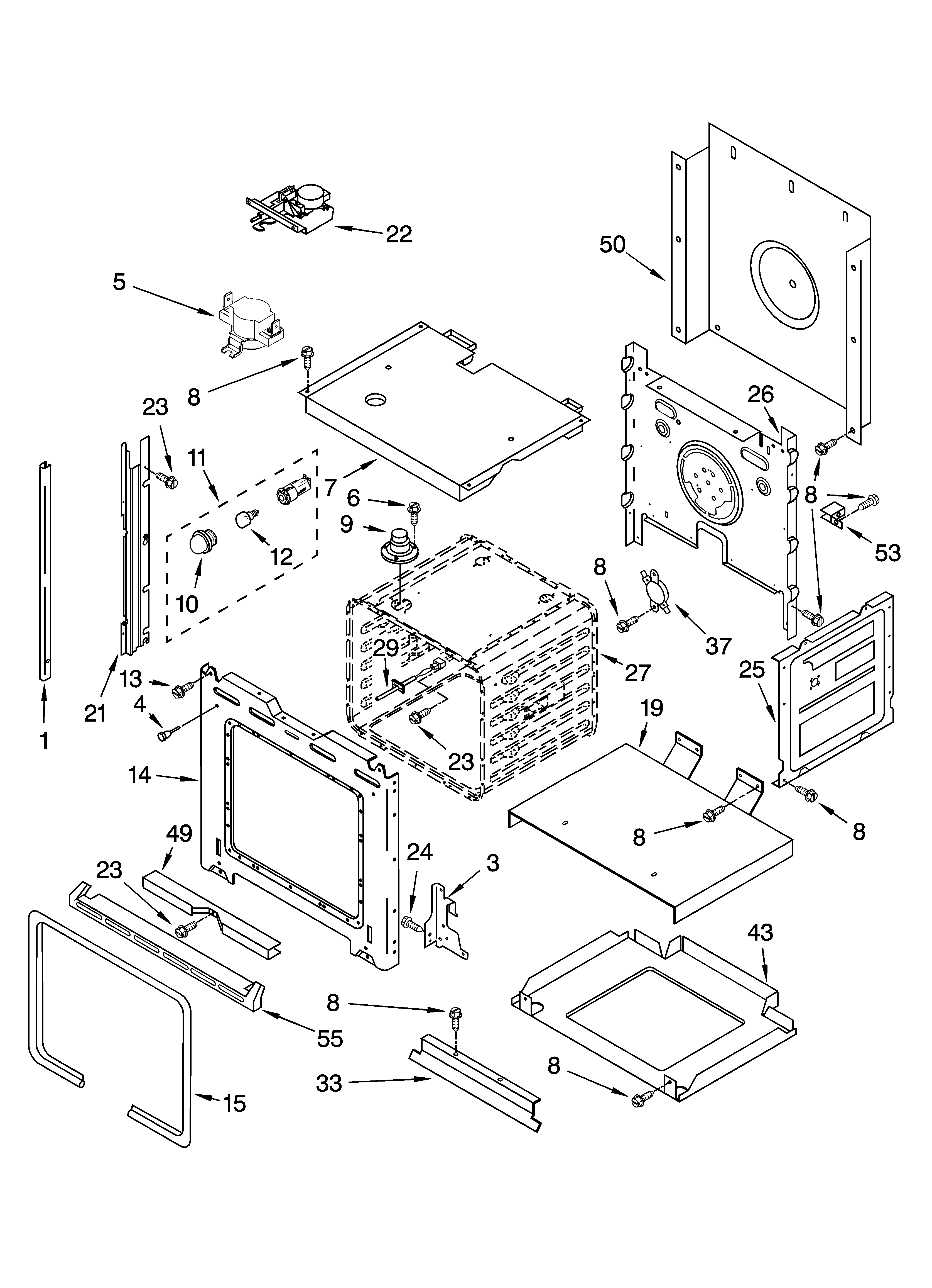 Whirlpool RS696PXGQ15 oven parts diagram