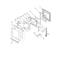 Whirlpool RS696PXGB15 oven door parts diagram