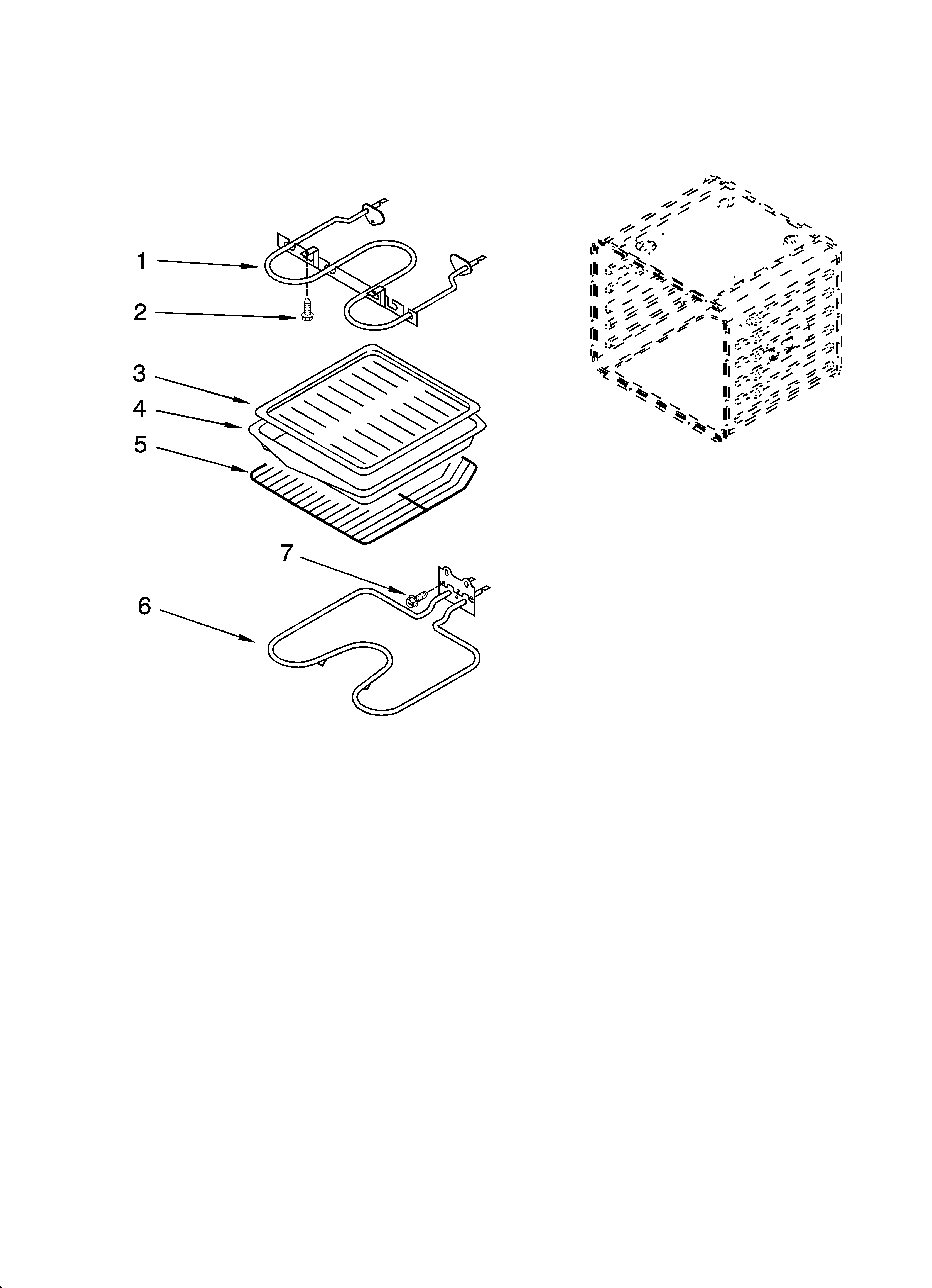 Whirlpool RS696PXGQ15 internal oven parts, optional parts diagram