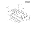 Whirlpool SF111PXSQ1 cooktop parts diagram