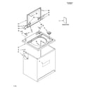 Whirlpool WTW5860SW0 top and cabinet parts diagram