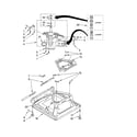Whirlpool WTW5860SW0 machine base parts diagram