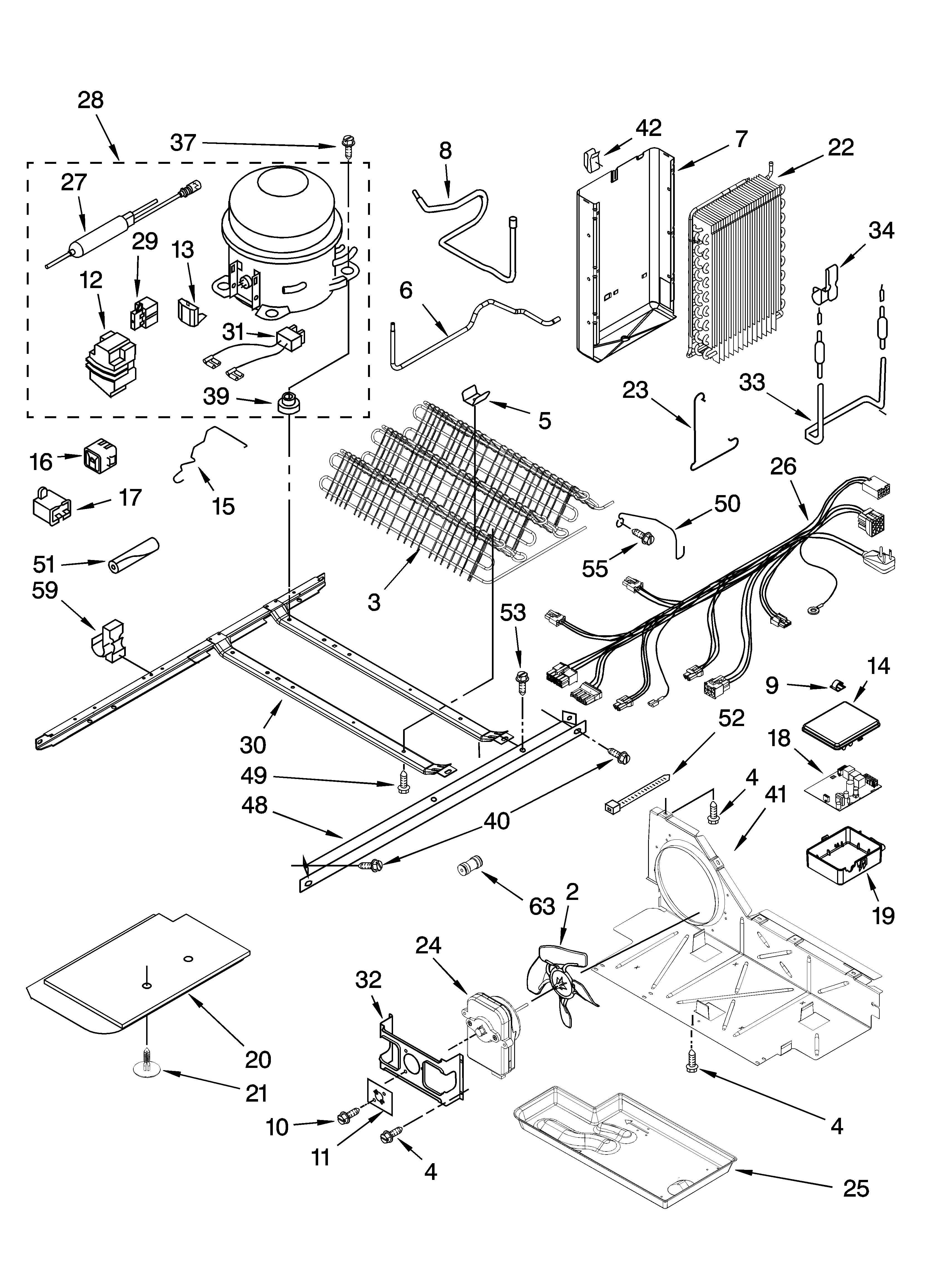 Whirlpool 7GS6SHEXMS02 unit parts diagram