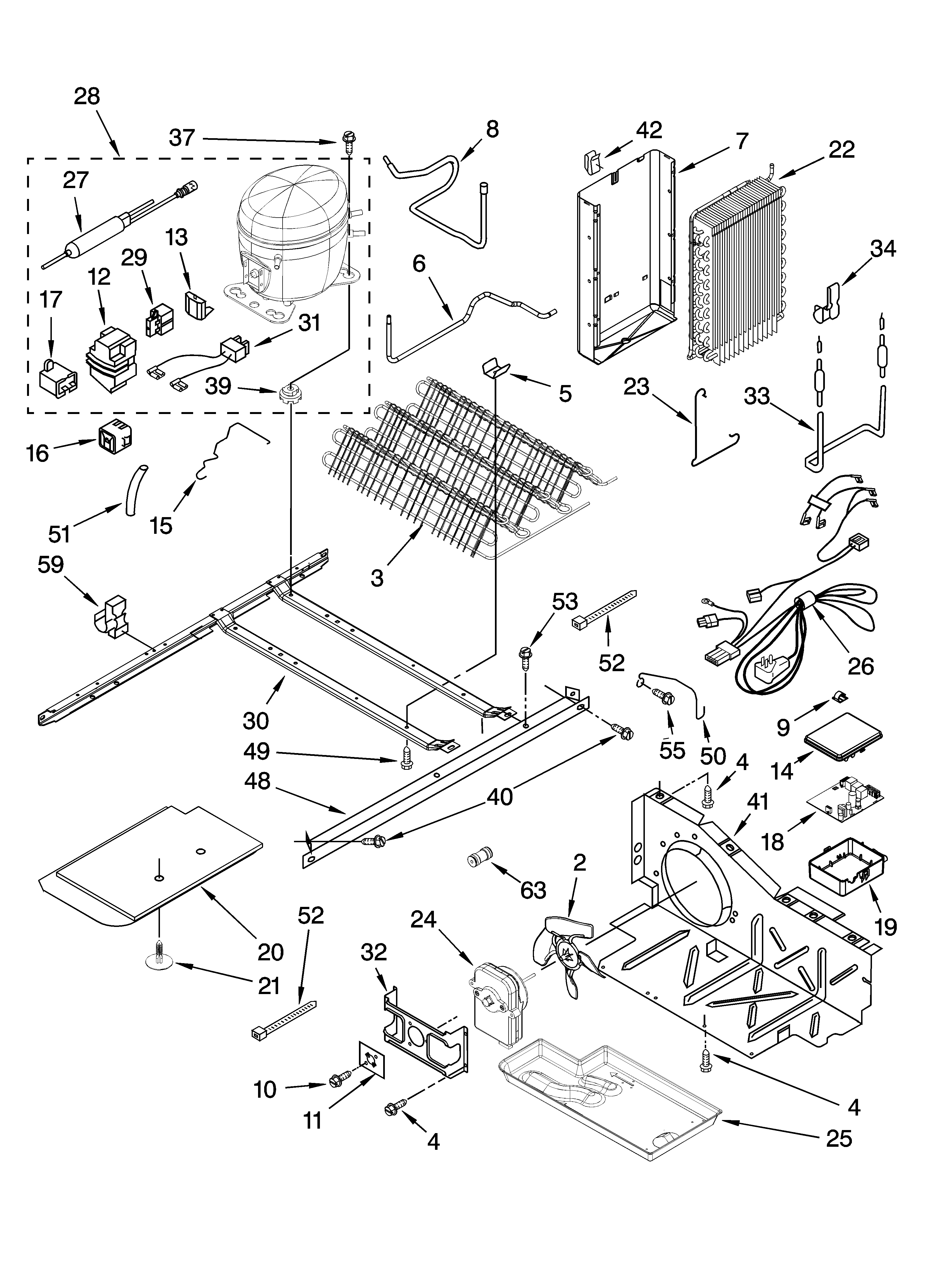 Whirlpool 7GS6SHEXPL02 unit parts diagram