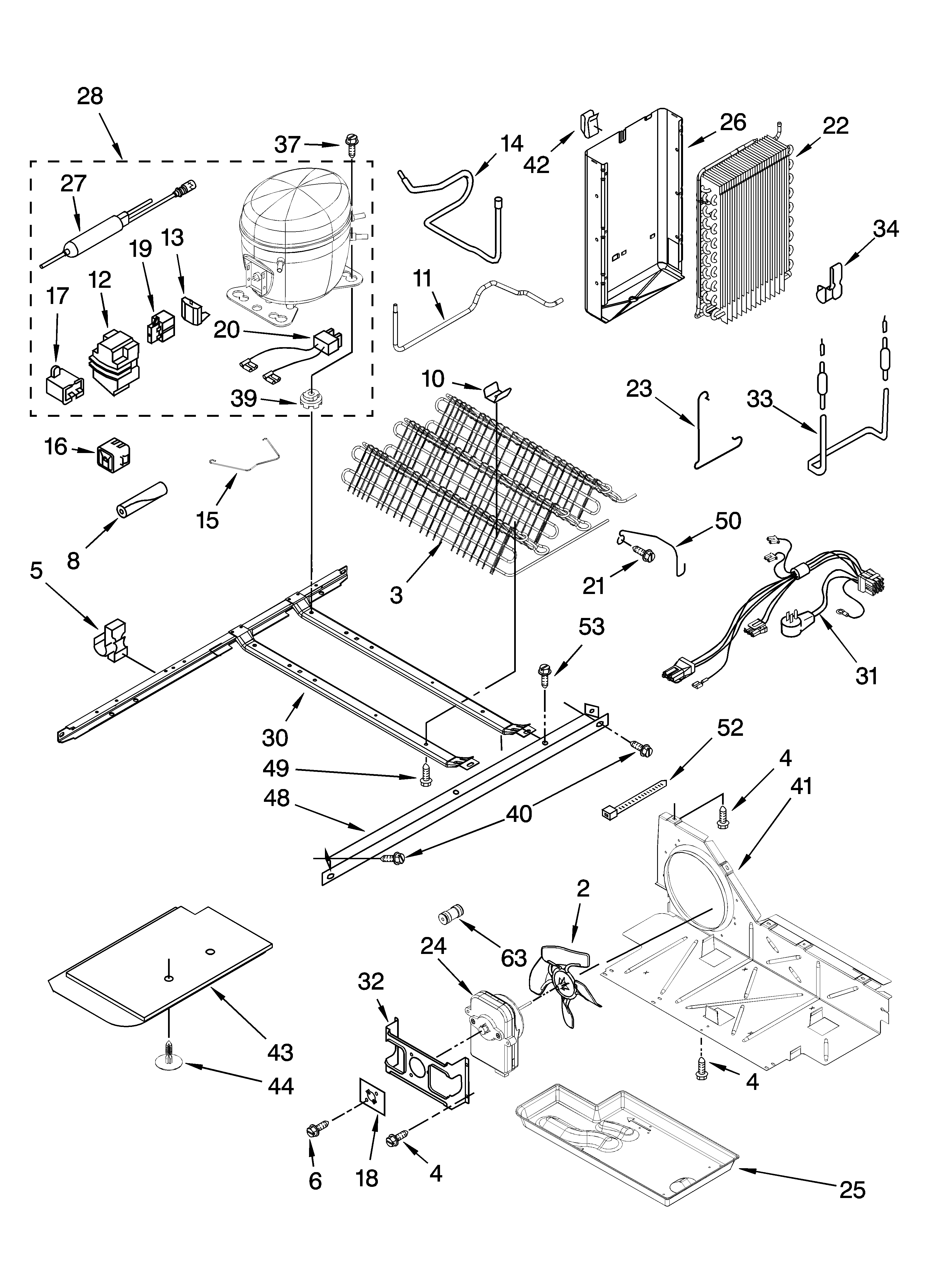 Whirlpool BRS70DBANA00 unit parts diagram